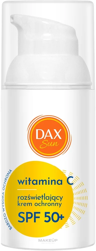 Крем для лица солнцезащитный DAX Sun с витамином C SPF 50+ рассветляющий 30 мл
