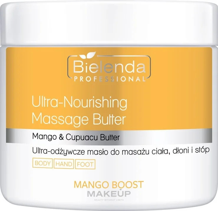 Питательное масло-баттер для массажа тела Bielenda Professional Mango Boost с манго