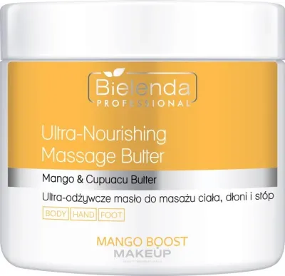 Питательное масло-баттер для массажа тела Bielenda Professional Mango Boost с манго