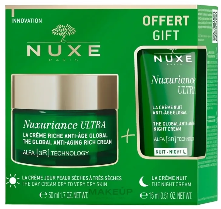 Набор для лица Nuxe Nuxuriance Ultra насыщенный дневной крем и ночной крем для зрелой кожи 50 мл+15 мл