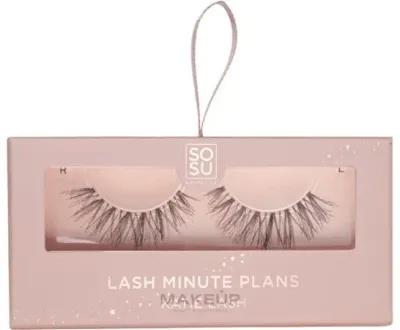 Ресницы накладные SoSu by SJ Lash Minute Plans Katie с прозрачной лентой, с клеем в комплекте, 2 шт