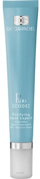 Точечный гель для лица Dr. Grandel PuriCode для проблемной кожи с янтарной кислотой и имбирем 20 мл