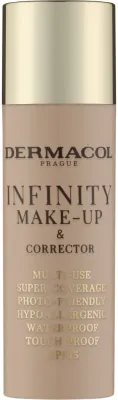 Тональное средство и корректор Dermacol Infinity Make-up 2 в 1, водостойкое, SPF 15, 20 мл