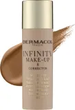 Тональное средство и корректор Dermacol Infinity Make-up 2 в 1, водостойкое, SPF 15, 20 мл, оттенок 04 - Bronze — фото 1