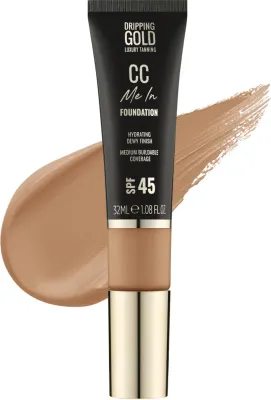 Sosu by SJ Podkład w płynie - Тональный флюид Sosu Dripping Gold CC Me In Foundation SPF 45 увлажняющий, 32 мл, оттенок 08 - Toasted