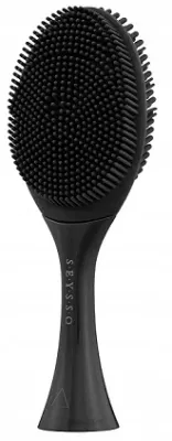 Насадка для лица к звуковой щётке Seysso Gold Dermo Sonic Face Brush двусторонняя, чёрная, 1 шт