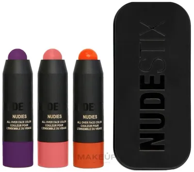 Набор румян Nudestix Trendy Blush кремовые, оттенки Rosy Posy, Moodie Blu и Picante, 3 шт. по 1,8 г