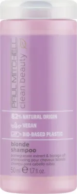 Шампунь для светлых волос Paul Mitchell Clean Beauty Blonde Shampoo, фиолетовый тонирующий, 250 мл