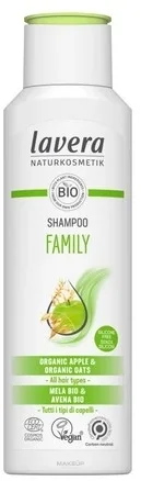 Шампунь для всех типов волос Lavera Family Shampoo, для взрослых и детей, для ежедневного применения