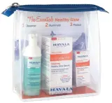 Набор для лица Mavala The Essentials Healthy Glow пенка сыворотка и крем с гамамелисом и косметичка 50+30+5 мл уценка — фото 1