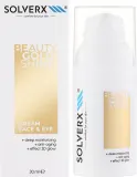 Крем для лица и век Solverx Beauty Gold Shine с золотистым сиянием и пептидами 30 мл — фото 2