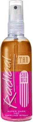 Спрей для тела Radical Tan Super Dark Hot с эффектом покалывания для солярия 165 мл