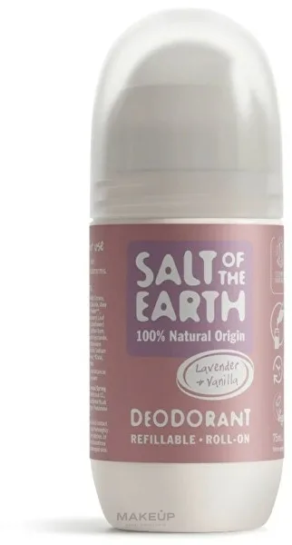 Натуральный минеральный дезодорант-ролик Salt of the Earth лаванда и ваниль