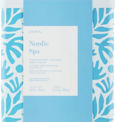 Набор для тела Pupa Nordic Spa тонизирующий гель для душа и сахарный скраб 300+250 мл