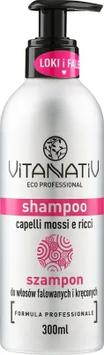 Шампунь для волнистых и вьющихся волос Vitanativ Shampoo Wavy and Curly Hair с экстрактами бузины и малины, 300 мл