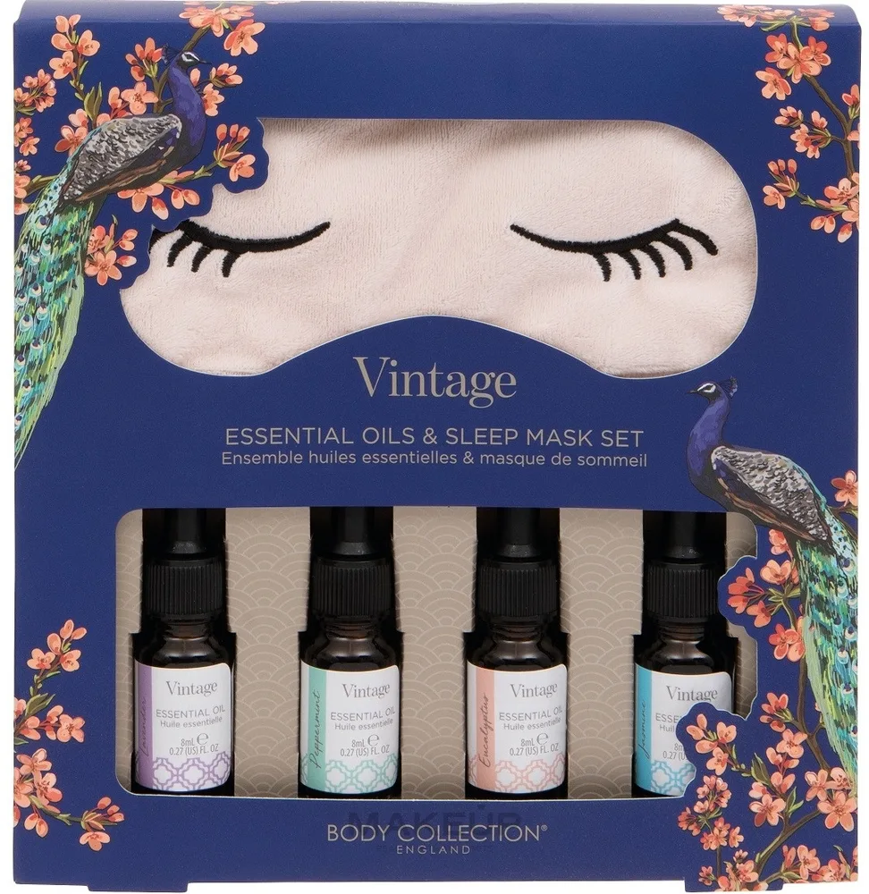 Набор Technic Cosmetics Vintage эфирное масло лаванды 8 мл масло мяты 8 мл маска для сна и другие средства