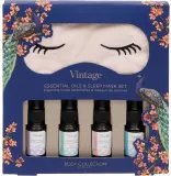 Набор Technic Cosmetics Vintage эфирное масло лаванды 8 мл масло мяты 8 мл маска для сна и другие средства — фото 1