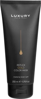 Маска для волос Green Light Luxury Hair Pro Reflex Color Mask тонирующая, для окрашенных волос, 200 мл, оттенок Gold