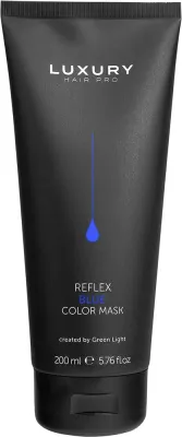 Маска для волос Green Light Luxury Hair Pro Reflex Color Mask тонирующая, для окрашенных волос, 200 мл, оттенок Blue