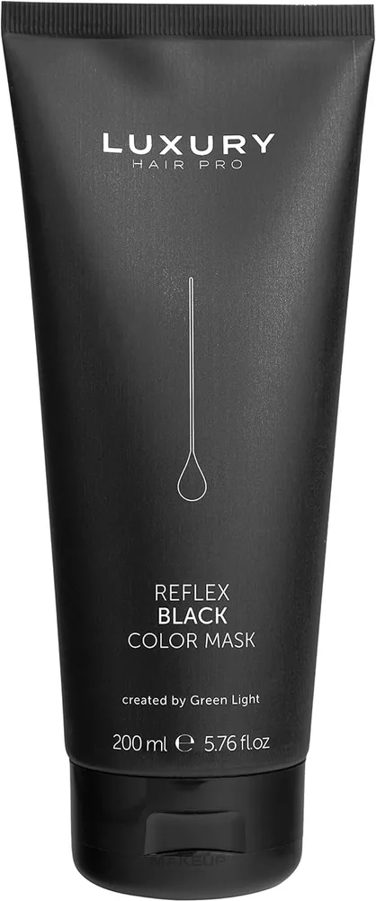 Маска для волос Green Light Luxury Hair Pro Reflex Color Mask тонирующая, для окрашенных волос, 200 мл, оттенок Black