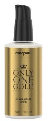 BB-крем для волос Macpaul Professional Only One Gold питательный несмываемый, термозащита и термоактивация, разглаживание кончиков, 200 мл