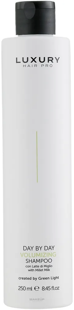 Шампунь Green Light Day By Day Volumizing для объёма нормальных и тонких волос, с молочком проса, 250/1000 мл, Италия