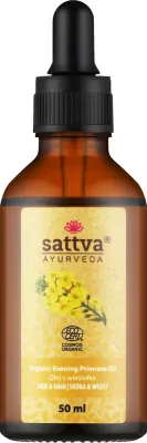 Органическое масло примулы вечерней для лица и тела Sattva Ayurveda Organic