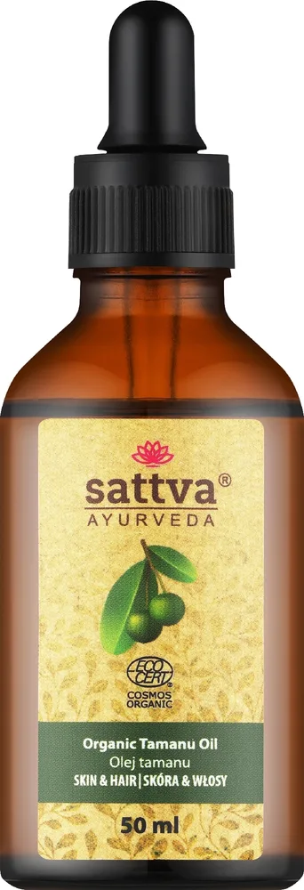 Органическое масло таману для лица и тела Sattva Ayurveda Organic Tamanu