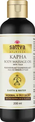 Органическое масло для массажа тела Sattva Ayurveda Kapha аюрведическое с травами