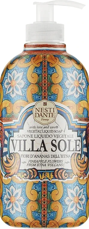 Мыло жидкое Nesti Dante Villa Sole Fiori D'Ananas с ароматом ананаса, 500 мл