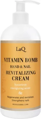 Крем для рук и ногтей LaQ Vitamin Bomb с аминокислотами и витаминами B3 B5 C E 300 мл