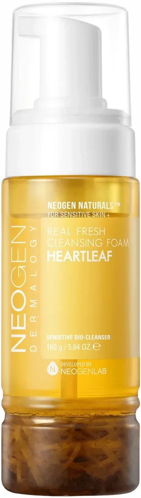 Neogen Dermalogy Real Fresh Foam Heartleaf пенка для умывания лица 160 г с хауттюйнией для чувствительной кожи