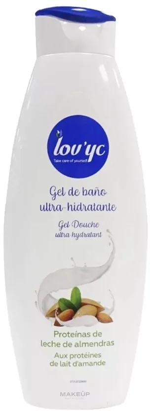 Гель для душа Lovyc Almonds Protein с протеинами миндального молока, 750 мл
