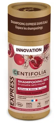 Сухой шампунь Centifolia Pomegranate No-Rinse Dry Shampoo для тёмных волос, пудра, 30 г