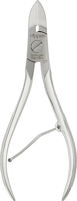 Кусачки для педикюра Nippes Solingen N27 кованая сталь с пружиной 12 см
