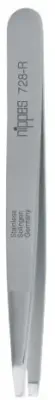 Пинцет косметический Nippes Solingen Tweezer 728R прямой, с тонким кончиком, 9,5 см, 1 шт