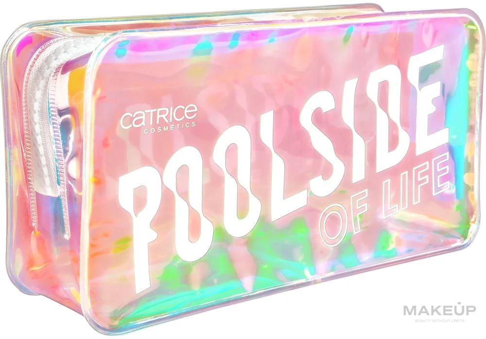 Косметичка Catrice Poolside Of Life прозрачная с голографическим узором