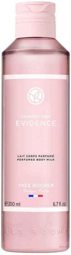 Yves Rocher Comme Une Evidence молочко для тела парфюмированное 200 мл, шипровый цветочный аромат с маслом ши