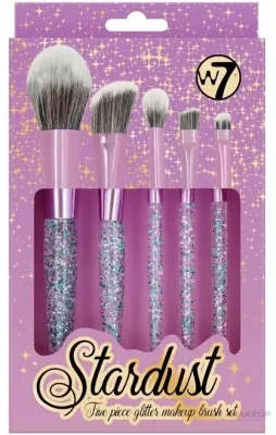 Набор кистей для макияжа W7 Stardust Brush Set 5 шт. с ярким дизайном