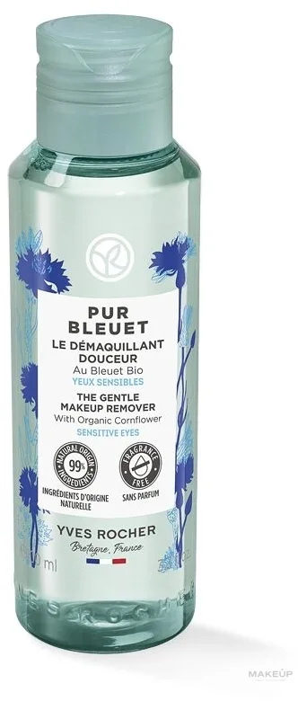 Средство для снятия макияжа с глаз Yves Rocher Pur Bleut Make-up Remover деликатное, с водой василька, 100 мл