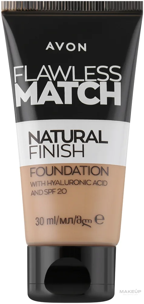Тональная основа Avon Flawless Match Natural Finish Foundation SPF 20 натуральная, 30 мл, оттенок 260 г - True Beige