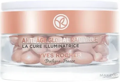 Капсулы для лица Yves Rocher Anti-age Global осветляющие, с витамином C, 35 шт