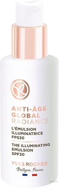 Эмульсия для лица Yves Rocher Anti-age Global осветляющая, SPF 30, 50 мл