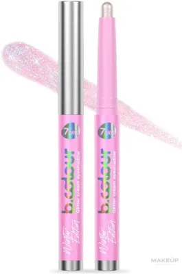 Кремовые тени для век с брокатом 7 Days B.Colour Winter Edition Glitter Cream Eyeshadow, 1,1 г