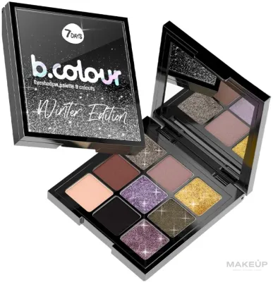 Палетка теней для век 7 Days B.Colour Winter Edition Eyeshadow Palette