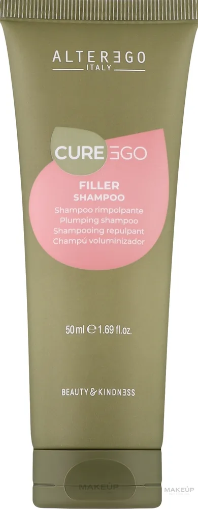 Alter Ego Italy Alter Ego Filler Shampoo - Шампунь-филлер Alter Ego Filler Shampoo с гиалуроновой кислотой, для всех типов волос, 50 мл или, 50 мл / 300 мл