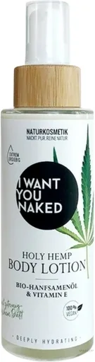 I Want You Naked Holy Hemp Body Lotion Seed Oil — бальзам для тела с органическим маслом конопли и лимонным ароматом, 100 мл
