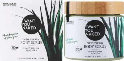 I Want You Naked I Want You Naked New Energy Body Scrub - Скраб для тела с лемонграссом и алоэ вера New Energy, 500 мл