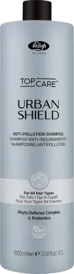 Шампунь Lisap Top Care Urban Shield от городских загрязнений, с экстрактом селагинеллы, инулином и ферментом лактобактерий, 250/1000 мл, Италия, 1000 мл