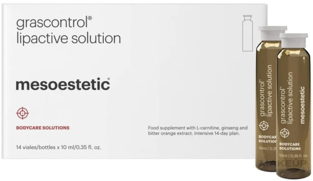 БАД Mesoestetic Grascontrol Lipactive Solution, 14 × 10 мл